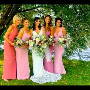 Lulu’s Melora Dusty Rose Sleeveless Maxi Dress